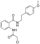 2-(2-CHLORO-ACETYLAMINO)-N-[2-(4-METHOXY-PHENYL)-ETHYL]-BENZAMIDE Struktur