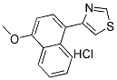 METHYL 4-(1,3-THIAZOL-4-YL)-1-NAPHTHYL ETHER HYDROCHLORIDE Struktur