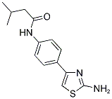 N-[4-(2-AMINO-1,3-THIAZOL-4-YL)PHENYL]-3-METHYLBUTANAMIDE Struktur