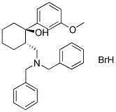 TRANS-(+/-)-2-[(N,N-DIBENZYLAMINO)METHYL]-1-(3-METHOXYPHENYL)CYCLOHEXANOL, HYDROBROMIDE Struktur