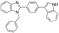 1-BENZYL-2-[4-(1H-INDOL-3-YL)-PHENYL]-1H-BENZOIMIDAZOLE Struktur