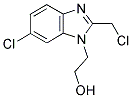 2-[6-CHLORO-2-(CHLOROMETHYL)-1H-BENZIMIDAZOL-1-YL]ETHANOL Struktur