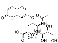 4-METHYLUMBELLIFERYL-N-ACETYL-ALPHA-D-NEURAMINIC ACID Struktur