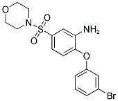 2-(3-BROMOPHENOXY)-5-(MORPHOLIN-4-YLSULFONYL)ANILINE Struktur