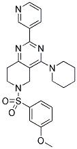 6-(3-METHOXY-BENZENESULFONYL)-4-PIPERIDIN-1-YL-2-PYRIDIN-3-YL-5,6,7,8-TETRAHYDRO-PYRIDO[4,3-D]PYRIMIDINE Struktur