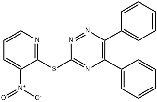 3-[(3-NITRO-2-PYRIDINYL)SULFANYL]-5,6-DIPHENYL-1,2,4-TRIAZINE Struktur