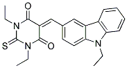 1,3-DIETHYL-5-((9-ETHYL-9H-CARBAZOL-3-YL)METHYLENE)-2-THIOXO-DIHYDROPYRIMIDINE-4,6(1H,5H)-DIONE Struktur