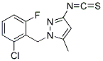 1-(2-CHLORO-6-FLUORO-BENZYL)-3-ISOTHIOCYANATO-5-METHYL-1H-PYRAZOLE Struktur