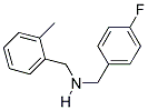 1-(4-FLUOROPHENYL)-N-(2-METHYLBENZYL)METHANAMINE Struktur