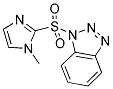 1-[(1-METHYL-1H-IMIDAZOL-2-YL)SULFONYL]-1H-BENZOTRIAZOLE Struktur