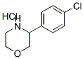 3-(4-CHLOROPHENYL)MORPHOLINE HYDROCHLORIDE Struktur