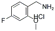 4-FLUORO-2-METHOXYBENZYLAMINE HYDROCHLORIDE Struktur