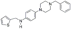 [4-(4-BENZYL-PIPERAZIN-1-YL)-PHENYL]-THIOPHEN-2-YLMETHYL-AMINE Struktur