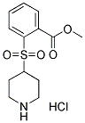 METHYL 2-(PIPERIDIN-4-YLSULFONYL)BENZOATE HYDROCHLORIDE Struktur