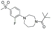 1-(2,2-DIMETHYLPROPANOYL)-4-[2-FLUORO-4-(METHYLSULFONYL)PHENYL]-1,4-DIAZEPANE Struktur