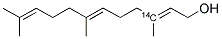 ALL TRANS FARNESOL [3-14C] Struktur