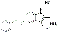 2-[5-(BENZYLOXY)-2-METHYL-1H-INDOL-3-YL]ETHANAMINE HYDROCHLORIDE Struktur