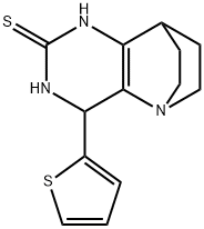 3-(2-THIENYL)-1,4,6-TRIAZATRICYCLO[6.2.2.0(2,7)]DODEC-2(7)-ENE-5-THIONE Struktur