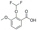 2-DIFLUOROMETHOXY-3-METHOXY-BENZOIC ACID Struktur