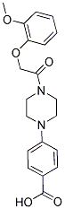 4-(4-[(2-METHOXYPHENOXY)ACETYL]PIPERAZIN-1-YL)BENZOIC ACID Struktur