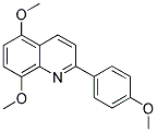 5,8-DIMETHOXY-2-(4-METHOXYPHENYL)QUINOLINE Struktur