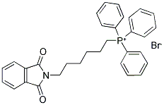 6-PHTHALIMIDOHEXYL TRIPHENYLPHOSPHONIUM BROMIDE Struktur