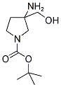 3-AMINO-3-HYDROXYMETHYL-PYRROLIDINE-1-CARBOXYLIC ACID TERT-BUTYL ESTER Struktur