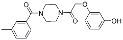 3-(2-[4-(3-METHYLBENZOYL)PIPERAZIN-1-YL]-2-OXOETHOXY)PHENOL Struktur