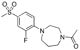 1-ACETYL-4-[2-FLUORO-4-(METHYLSULFONYL)PHENYL]-1,4-DIAZEPANE Struktur