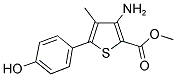 3-AMINO-5-(4-HYDROXYPHENYL)-4-METHYLTHIOPHENE-2-CARBOXYLIC ACID METHYL ESTER Struktur