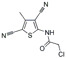 2-CHLORO-N-(3,5-DICYANO-4-METHYLTHIEN-2-YL)ACETAMIDE Struktur