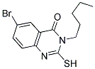 6-BROMO-2-MERCAPTO-3-PENTYLQUINAZOLIN-4(3H)-ONE Struktur