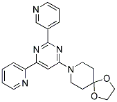 8-(6-PYRIDIN-2-YL-2-PYRIDIN-3-YLPYRIMIDIN-4-YL)-1,4-DIOXA-8-AZASPIRO[4.5]DECANE Struktur