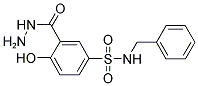 N-BENZYL-3-(HYDRAZINOCARBONYL)-4-HYDROXYBENZENESULFONAMIDE Struktur