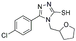 5-(4-CHLORO-PHENYL)-4-(TETRAHYDRO-FURAN-2-YLMETHYL)-4H-[1,2,4]TRIAZOLE-3-THIOL Struktur