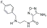 4-AMINO-N-(2-((4-FLUOROBENZYL)AMINO)ETHYL)-1,2,5-OXADIAZOLE-3-CARBOXAMIDE Struktur