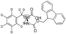 L-PHENYL-D5-ALANINE-2,3,3-D3-N-FMOC Struktur