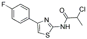 2-CHLORO-N-[4-(4-FLUORO-PHENYL)-THIAZOL-2-YL]-PROPIONAMIDE Struktur