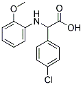 (4-CHLORO-PHENYL)-(2-METHOXY-PHENYLAMINO)-ACETIC ACID Struktur