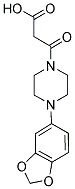 3-[4-(1,3-BENZODIOXOL-5-YL)PIPERAZIN-1-YL]-3-OXOPROPANOIC ACID Struktur