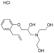 1-(2-ALLYLPHENOXY)-3-[BIS(2-HYDROXYETHYL)AMINO]PROPAN-2-OL HYDROCHLORIDE Struktur