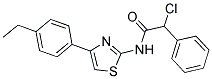 2-CHLORO-N-[4-(4-ETHYL-PHENYL)-THIAZOL-2-YL]-2-PHENYL-ACETAMIDE Struktur