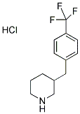 3-[4-(TRIFLUOROMETHYL)BENZYL]PIPERIDINE HYDROCHLORIDE Struktur