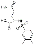 5-AMINO-2-[[(3,4-DIMETHYLPHENYL)SULFONYL]AMINO]-5-OXOPENTANOIC ACID Struktur