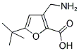 3-AMINOMETHYL-5-TERT-BUTYL-FURAN-2-CARBOXYLIC ACID Struktur