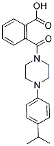 2-([4-(4-ISOPROPYLPHENYL)PIPERAZIN-1-YL]CARBONYL)BENZOIC ACID Struktur