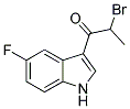 2-BROMO-1-(5-FLUORO-1H-INDOL-3-YL)-PROPAN-1-ONE Struktur