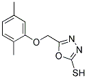 5-(2,5-DIMETHYL-PHENOXYMETHYL)-[1,3,4]OXADIAZOLE-2-THIOL Struktur