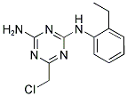 6-(CHLOROMETHYL)-N-(2-ETHYLPHENYL)-1,3,5-TRIAZINE-2,4-DIAMINE Struktur