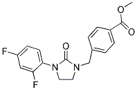 METHYL 4-([3-(2,4-DIFLUOROPHENYL)-2-OXOIMIDAZOLIDIN-1-YL]METHYL)BENZOATE Struktur